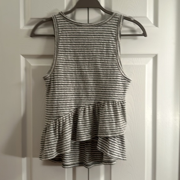 Abercrombie & Fitch Flowy Tank Top Size Small Gray & White - Picture 4 of 8